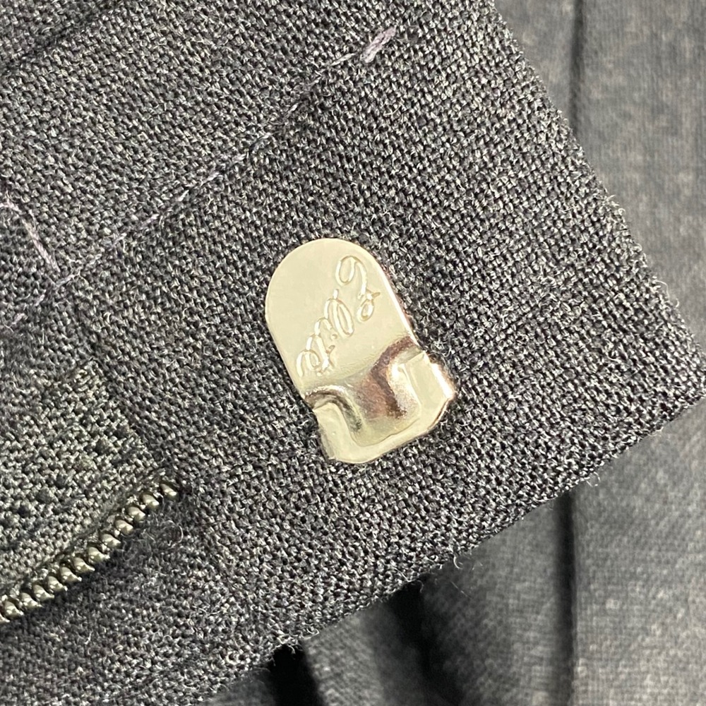 Vintage Polo Ralph Lauren Dalton Wool Trousers Mens 34 Gray Pleated Cuffed‎ USA - Picture 10 of 16